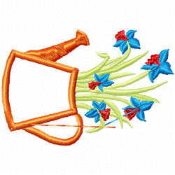 Vase For Flowers Embroidery Design 8